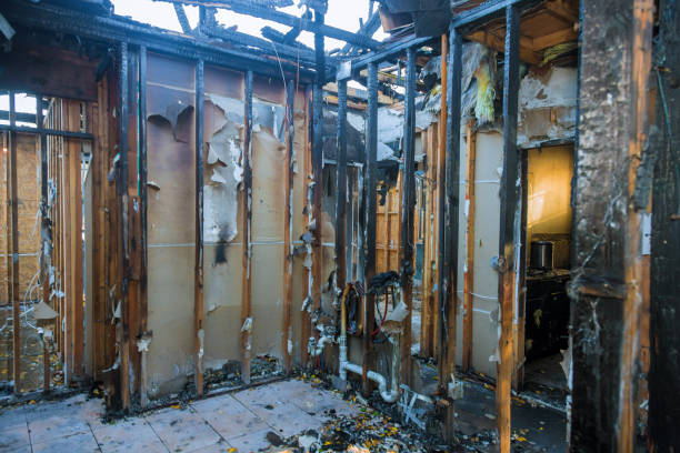 Professional Fire Damage Restoration technician working in Cedar, MN